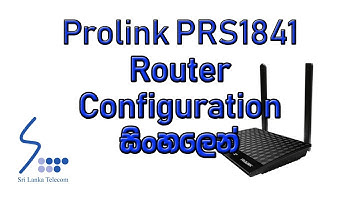 Prolink-PRS1841 Router configuration in Sinhala
