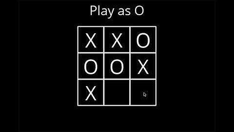 CS50AI - Introduction to Artificial Intelligence with Python Project 0b TicTacToe