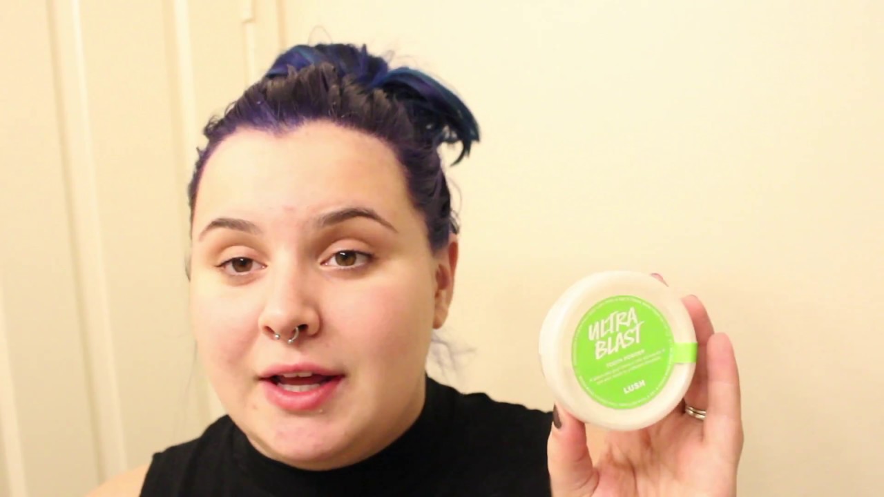 LUSH Ultrablast Tooth Powder Review + Demo