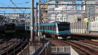 JR京浜東北線 E233系1000番台 御徒町駅到着