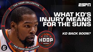 What does KD's injury mean for the Suns' NBA title chances 👀 | The Hoop Collective