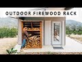 DIY Outdoor Firewood Rack