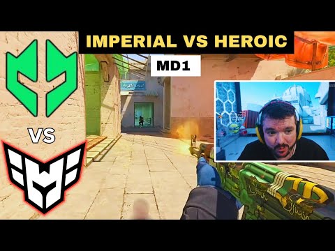 PARTIDA INSANA!🔥IMPERIAL VS HEROIC - PGL Major Copenhagen 2024 (MD1)