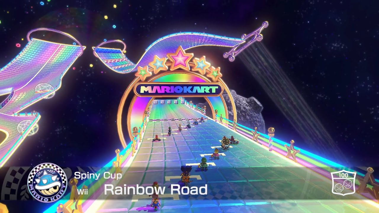 Wait 30 Seconds Challenge - Mario Kart 8 Deluxe (Bro vs Sis) - Wii Rainbow Road