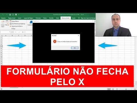 DESABILITAR BOTÃO FECHAR de FORMULÁRIO EXCEL VBA