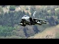 🇬🇧 British Tornado Jets Low Flying The Mach Loop Mountains, Wales.