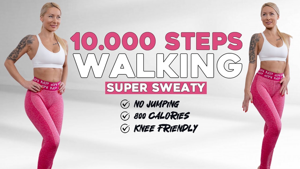 10000 STEPS WORKOUT Fun Low Impact No Jumping Workout Knee Friendly ...