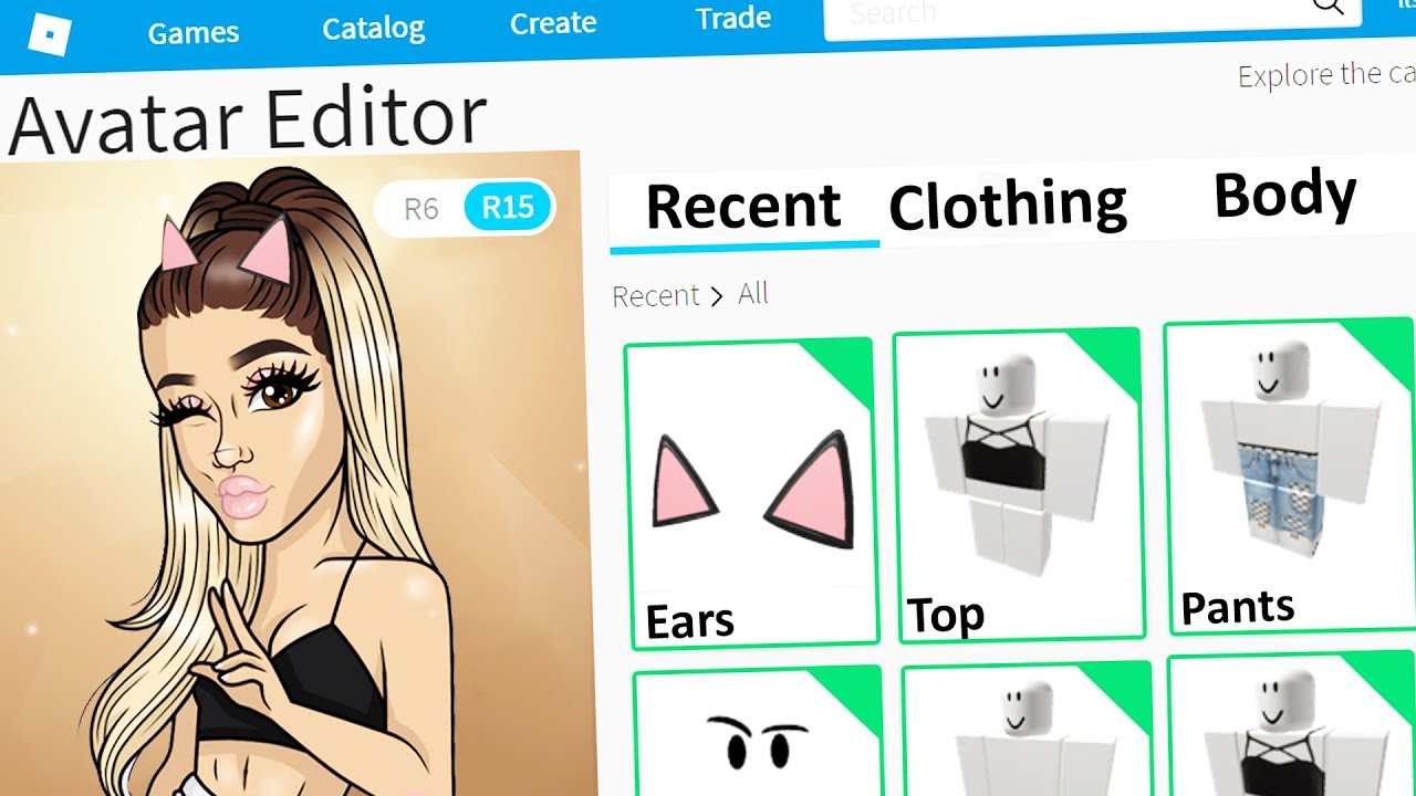 roblox adopt me new avatar editor youtube