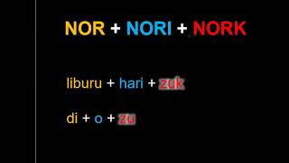 Nor-Nori-Nork conjugation explained simply Nor-Nori-Nork conjugation explained simply