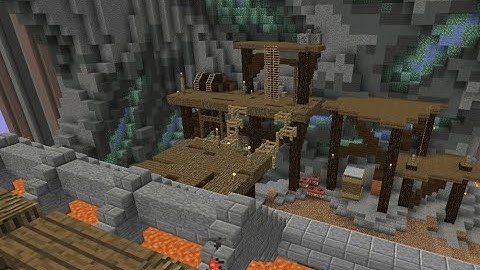 How to get to the lava springs (Hypixel skyblock).