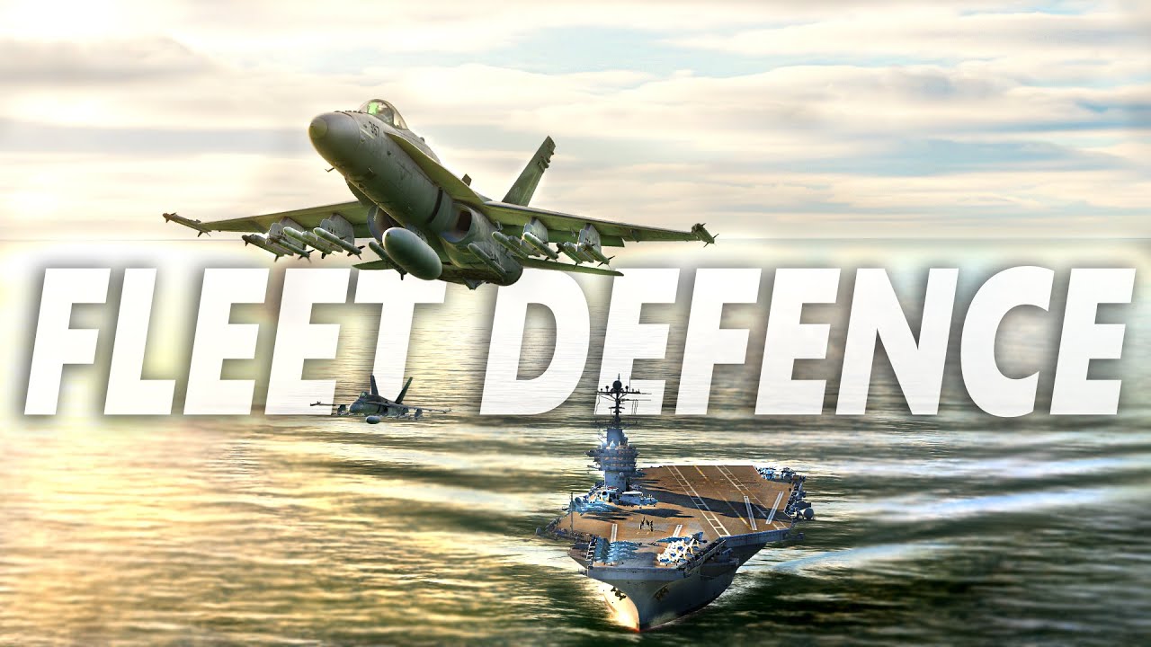 Growling Sidewinder & LongShot FA-18 Hornets Fleet Defence | DCS | 4K