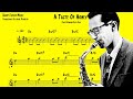 Paul desmond  a taste of honey live transcription  sheet music melody  solo