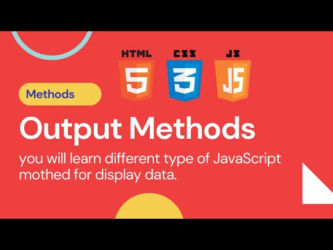 html tutorial for beginners in Hindi : Output Methods in JavaScript | Eduloge