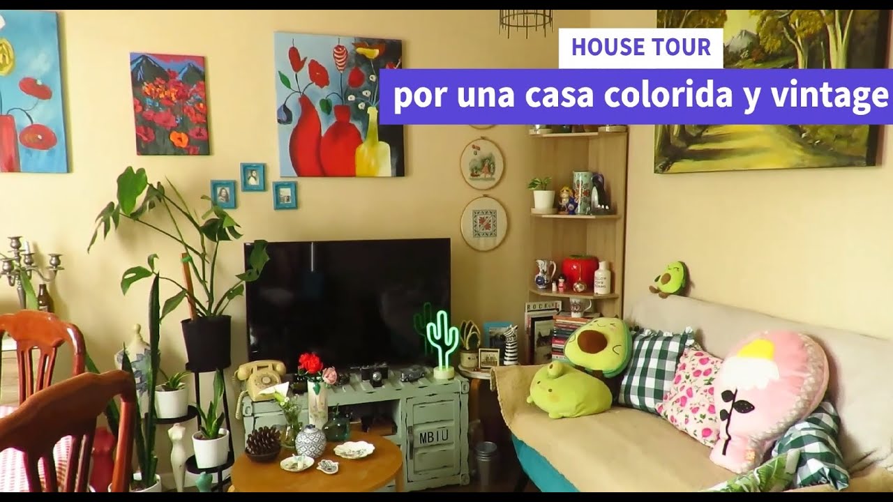 HOUSE TOUR por una casa colorida y vintage