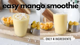 EASY MANGO SMOOTHIE | ONLY 4 INGREDIENTS! by Maple Jubilee 3,691 views 2 years ago 1 minute, 15 seconds