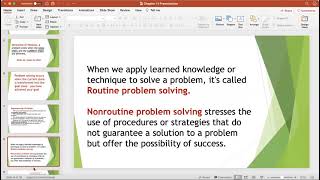 Chapter 11 Solving Problems