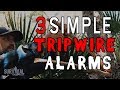 Three Quick & Easy Tripwire Alarms For Your Campsite #survivaltips #campinghacks