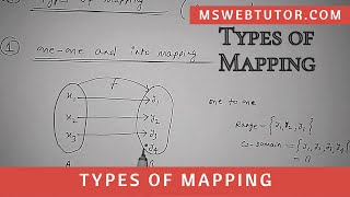 Types of Mapping in Hindi | mswebtutor.com