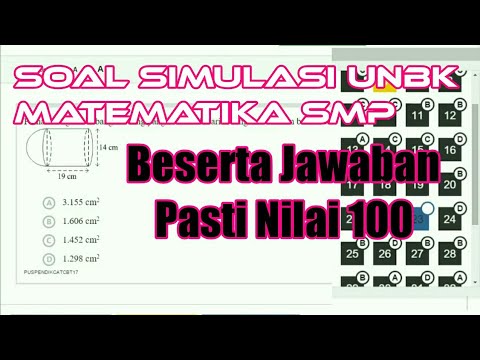 Soal Simulasi UNBK Matematika MTs SMP 2020 YouTube Soal Simulasi UNBK Matematika MTs SMP 2020 YouTube