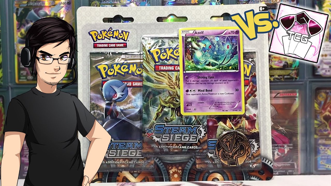 Steam Siege Azelf 3 Pack Promo Blister Opening! Vs. CuriousCleffaTCG