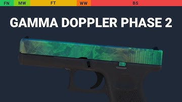 Glock-18 Gamma Doppler Phase 2 - Skin Float And Wear Preview
