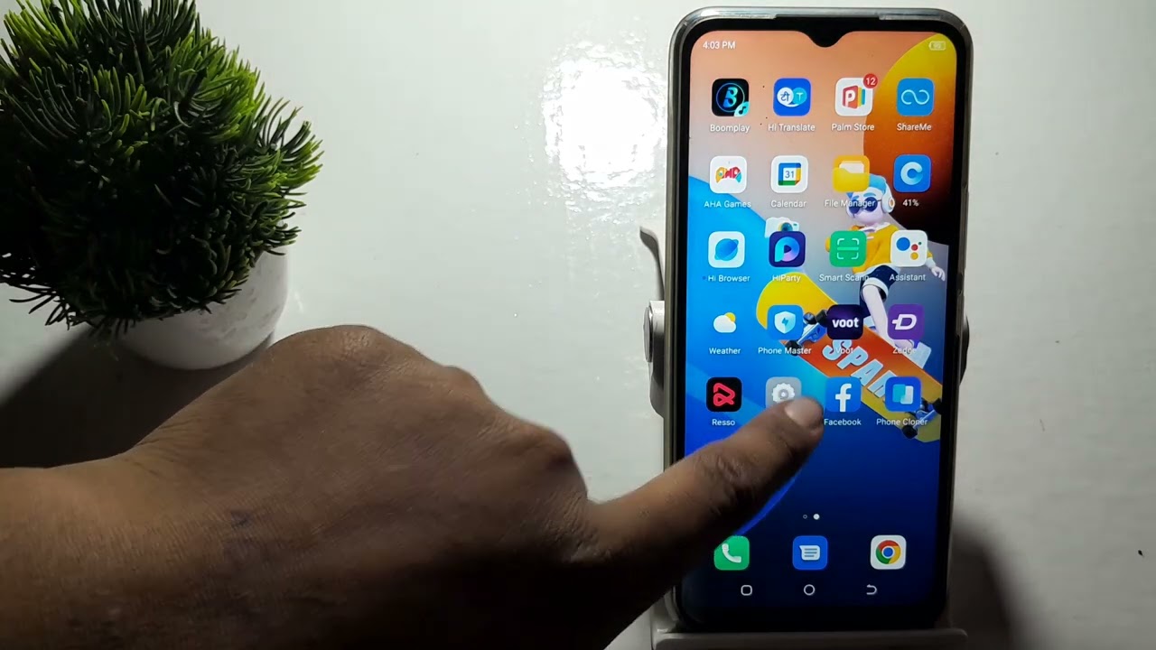 how to set system navigation gesture navigation in techno Spark 8t