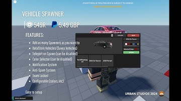 Vehicle Spawner V1 Showcase [OLD]