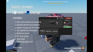 Vehicle Spawner V1 Showcase [OLD]