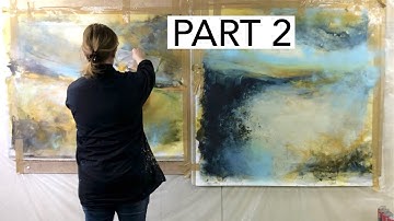 BEST Texture & Layering Techniques for Large Paintings for Realistic and Abstract Art PART 2