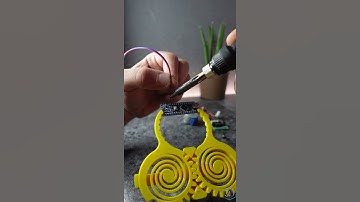 Silent Arduino Hollow Clock 3D Printed #shorts