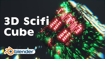Blender Basic - 3D Sci - fi Cube Illustrations