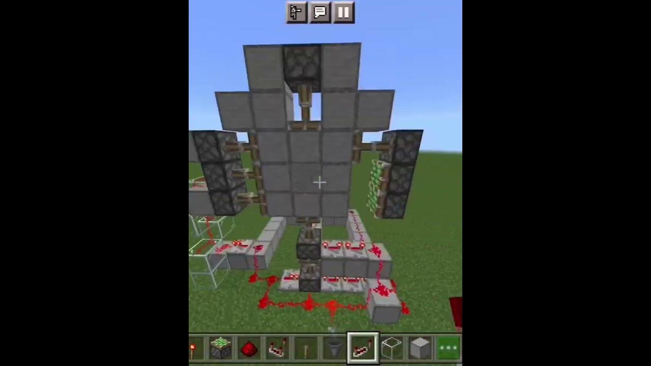 How To Make A 3x3 Piston Door Bedrock How to make a redstone 3x3 piston door (bedrock edition) - YouTube