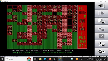 Cavern Frenzy - Sinclair QL - Pantheon - Test Windows 10