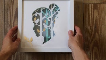 Creating Shadow box - from paper cut
