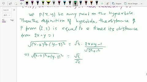 Co ordinate geometry : - ( Hyperbola ; Solving problems ) - 117.