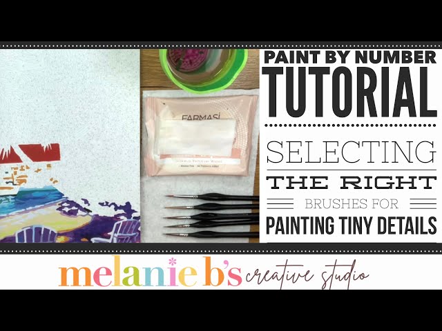 PBN Tutorial  Painting Tiny Details Openings in Paint by Numbers Mini  Brush Set Tutorial Tuesday 