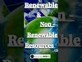 Renewable & Non-renewable Resources Explained 🌱