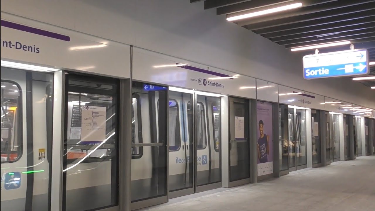 Inauguration des prolongements nord et sud de la ligne 14 de l'aéroport d'Orly à Saint-Denis Playel