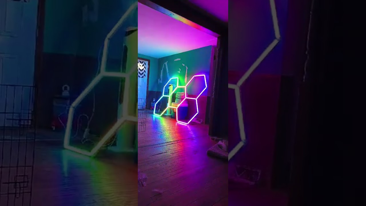 ⭐ RGB Hexagon LED Lights Setup