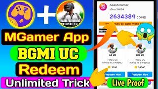 MGamer App Se BGMI UC Kaise Le | How To Redeem BGMI UC From MGamer App 2023 | Live Proof screenshot 3
