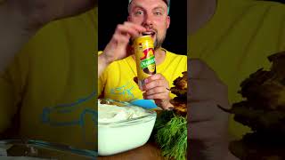 Eating Belarusian Dumplings 🇧🇾 #mukbang #asmr