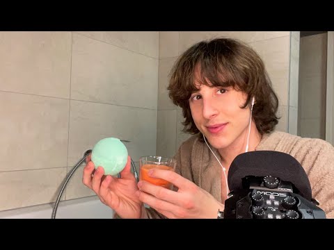 RELAX WITH ME IN MY BATHROOM | VARIOUS RELAXING TRIGGERS FOR YOU! 😴💧🛁 | ASMR ITALIAN/ENGLISH