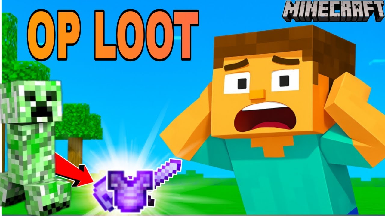 Minecraft But Creeper Drop OP Loot 😱💥
