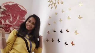 New Sun 3D Mirror Sticker Unboxing and Review || 3D Wall Sticker screenshot 5