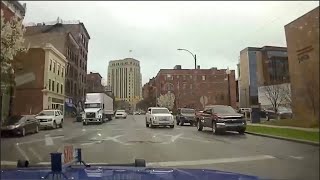 Dashcam: Police chase shooting suspect against one-way traffic through downtown Kalamazoo