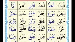 lesson 6  1/2 Practice words with (fatha,damma,kasra,and tanween)