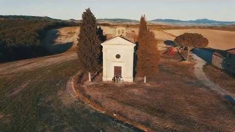 A Drone Film of Cappella di Vitaleta Val d