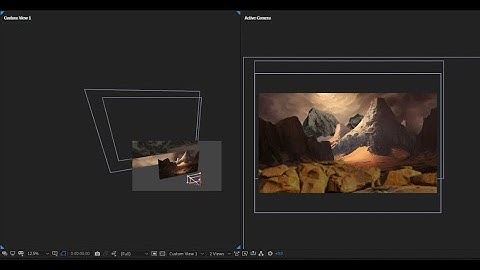 Tạo bối cảnh ảo bằng camera 3D và tính parallax trong không gian 3D của After Effects tutorial