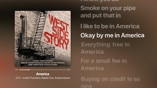 Ariana DeBose - America (Lyrics) | West Side Story