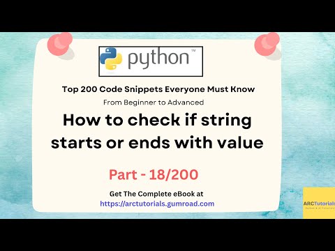 Python Coding Interview Questions - Part 18 | Check String Prefix & Suffix